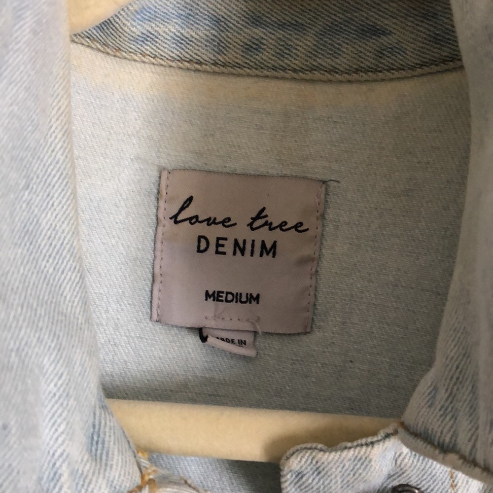 Denim Button Jacket - image 3